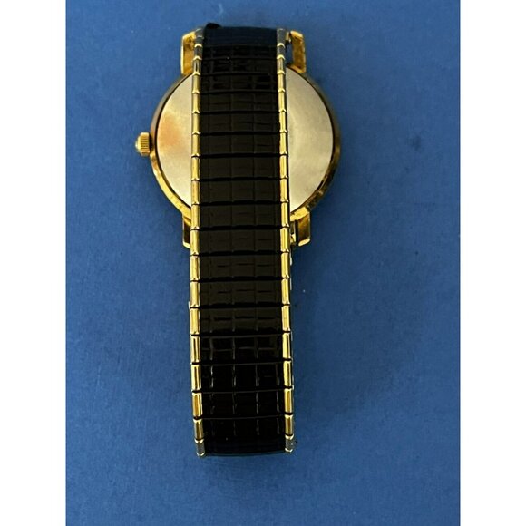 Vintage 1960s Mens Elgin Silver & Gold tone Pie Pan Dial Watch in box - Picture 16 of 16